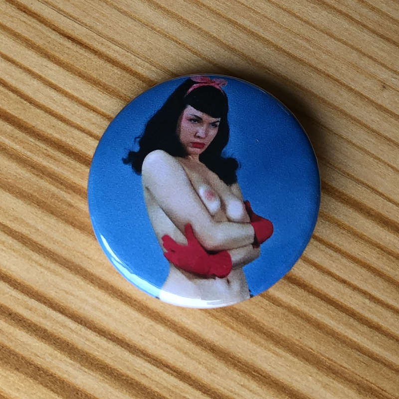 Bettie Page (Blue) (Badge)