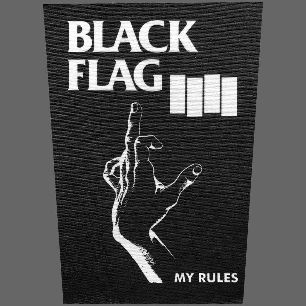 Black Flag - My Rules (Black) (Backpatch)