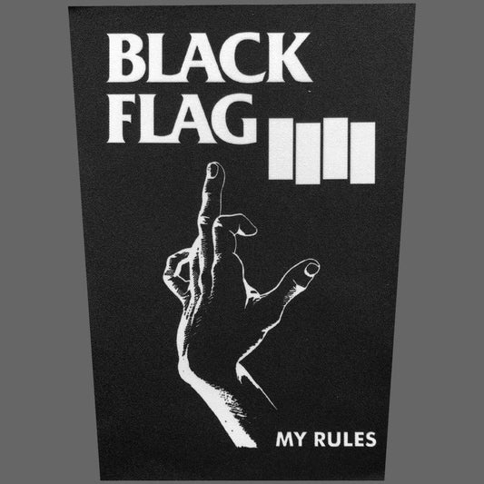 Black Flag - My Rules (Black) (Backpatch)