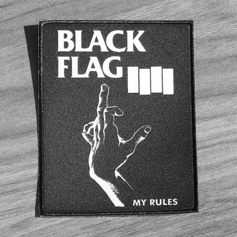 Black Flag - My Rules (Black) (Printed Patch)