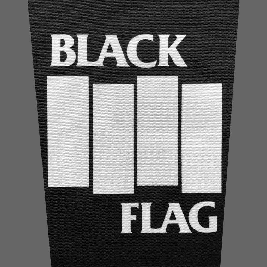 Black Flag - White Logo (Backpatch)
