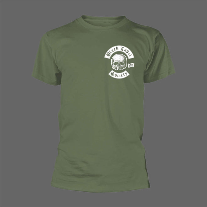 Black Label Society - Pocket Skull Logo (Olive) (T-Shirt)