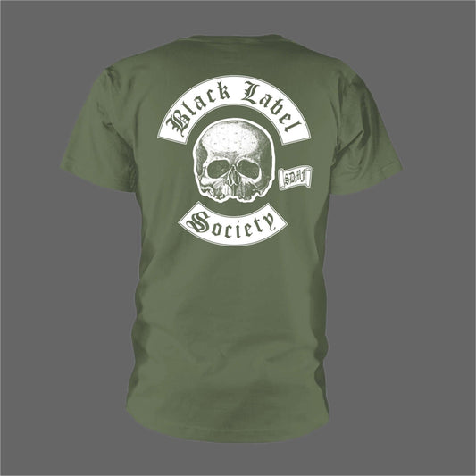 Black Label Society - Pocket Skull Logo (Olive) (T-Shirt)