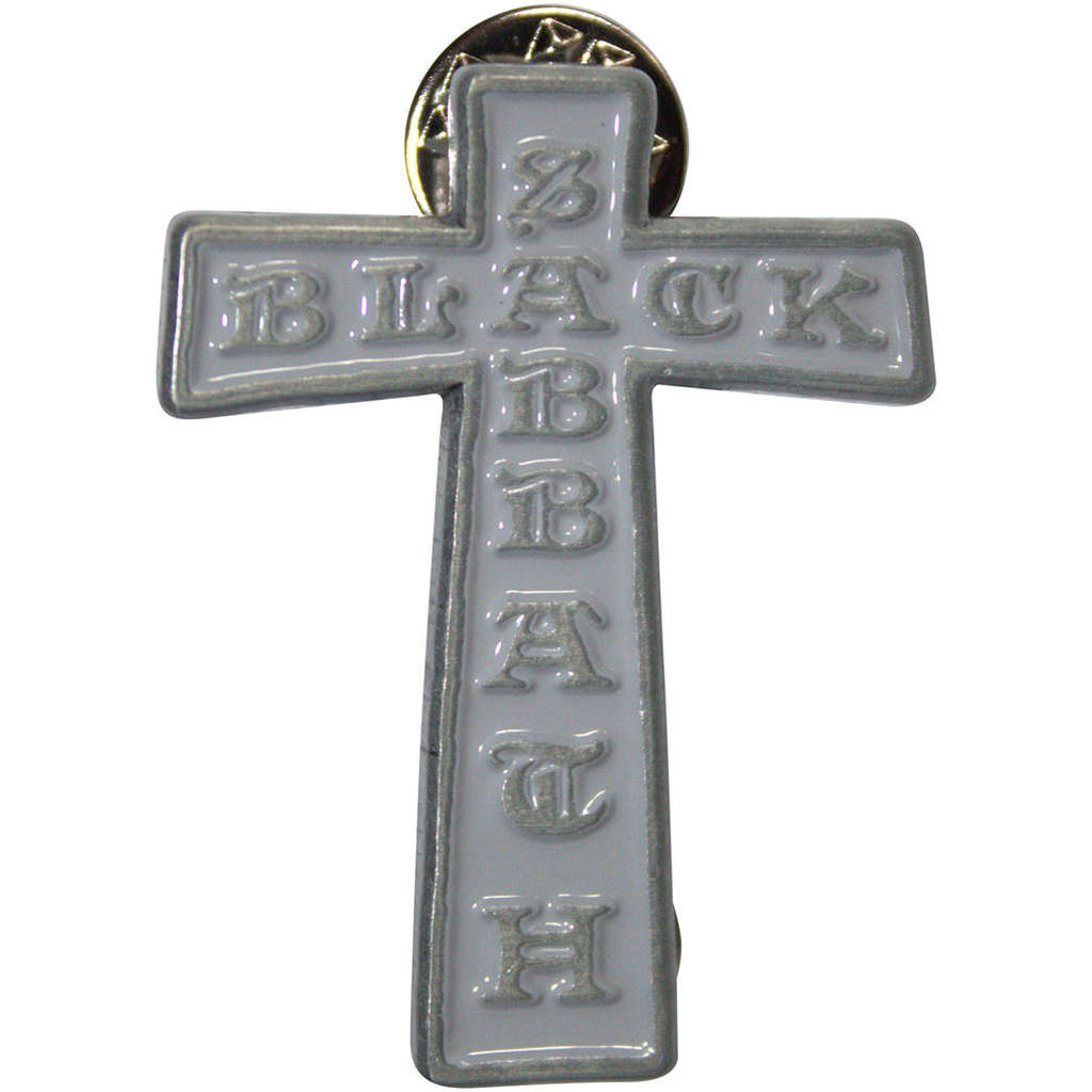 Black Sabbath - Cross Logo (Silver) (Metal Pin)