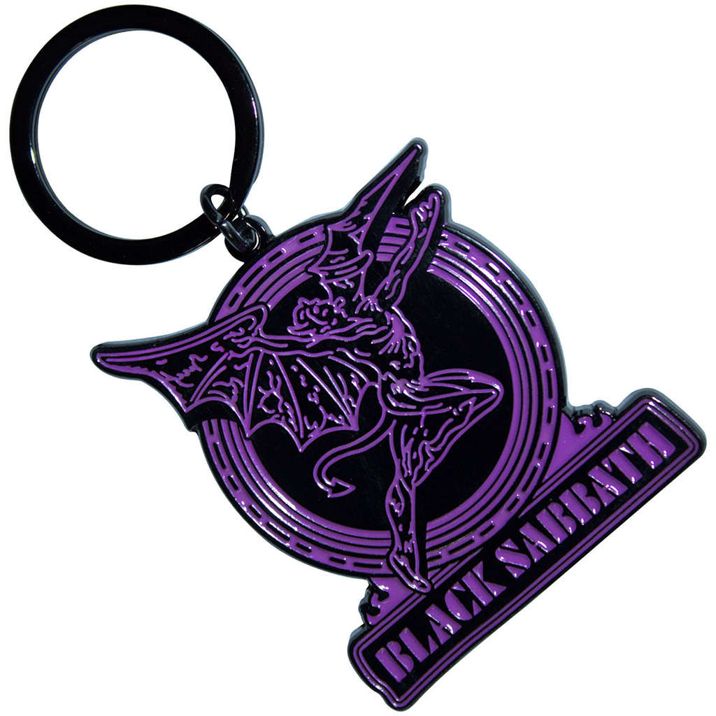 Black Sabbath - Purple Henry & Text Logo (Keyring)