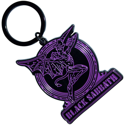 Black Sabbath - Purple Henry & Text Logo (Keyring)