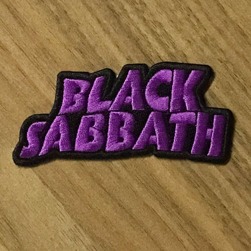 Black Sabbath - Purple Logo (Cutout) (Embroidered Patch)