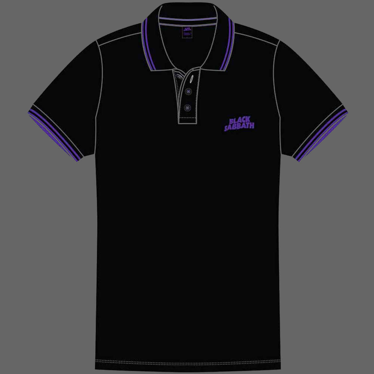 Black Sabbath - Purple Logo (Polo Shirt)