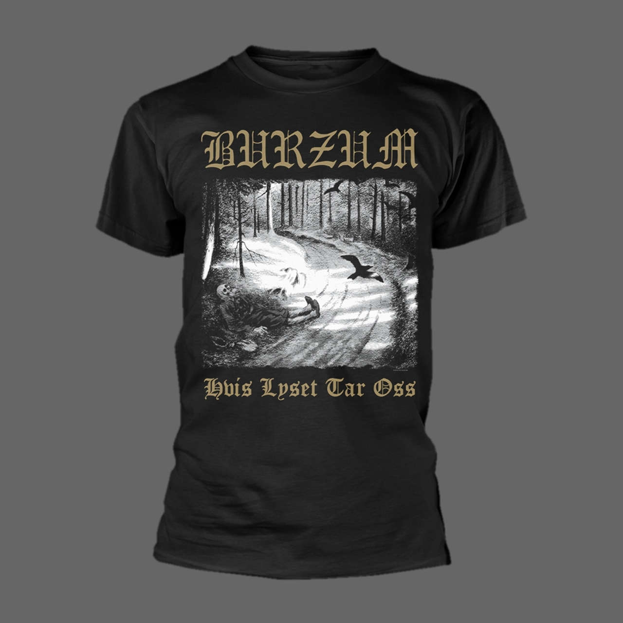 Burzum - Hvis lyset tar oss (Gold) (T-Shirt)