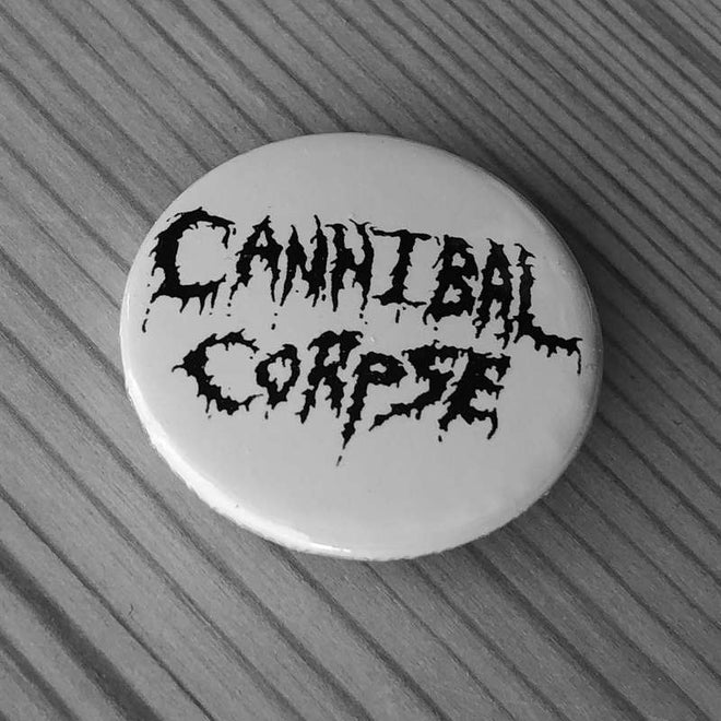 Cannibal Corpse - Old Logo (Black on White) (Badge)