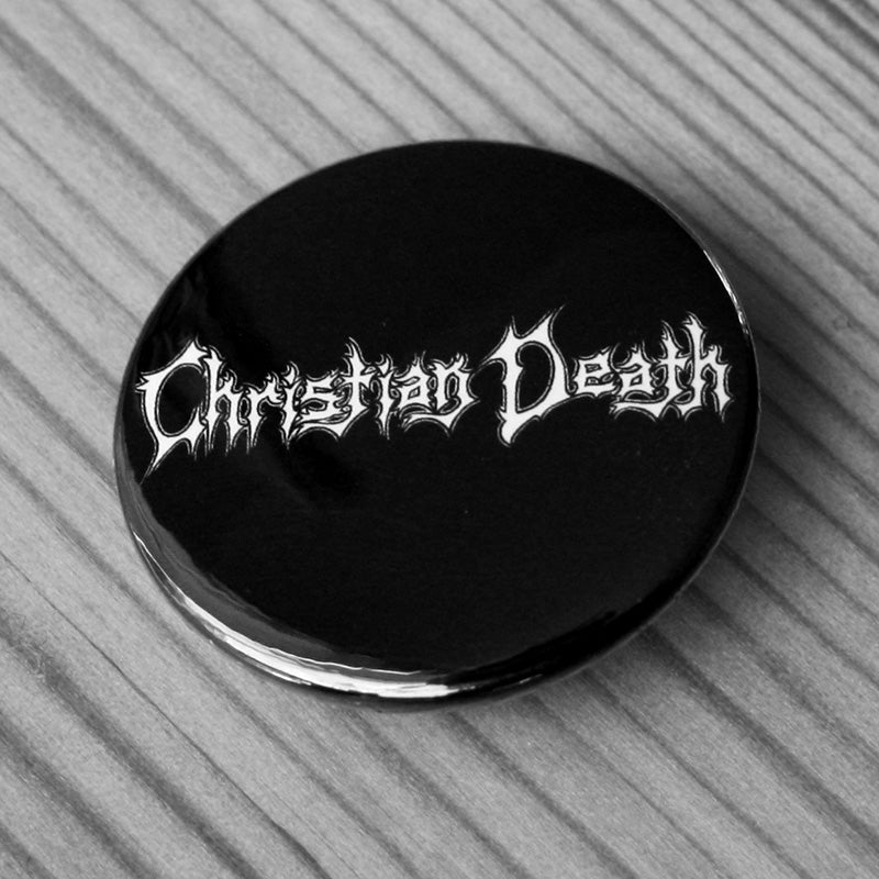 Christian Death - White Old Logo (Badge)