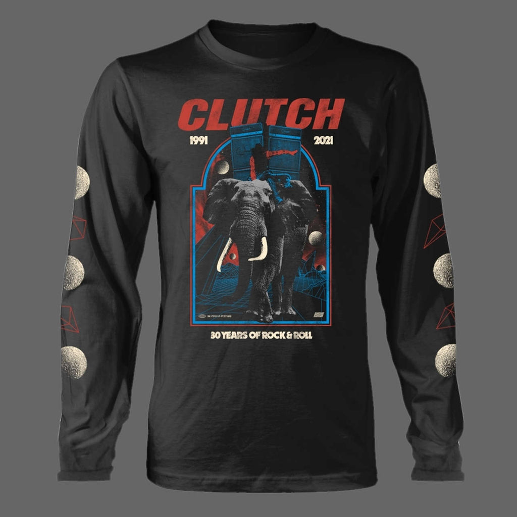 Clutch - 30 Years of Rock & Roll (Black) (Long Sleeve T-Shirt)