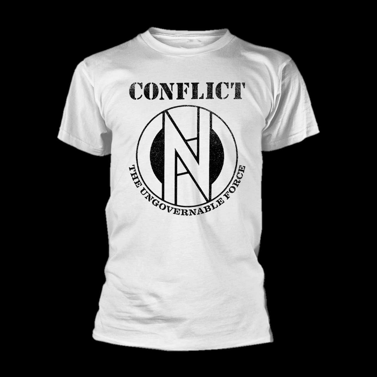 Conflict - Black Logo / The Ungovernable Force (T-Shirt)