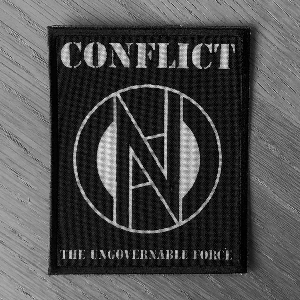Conflict - Logo / The Ungovernable Force (New) (Printed Patch)