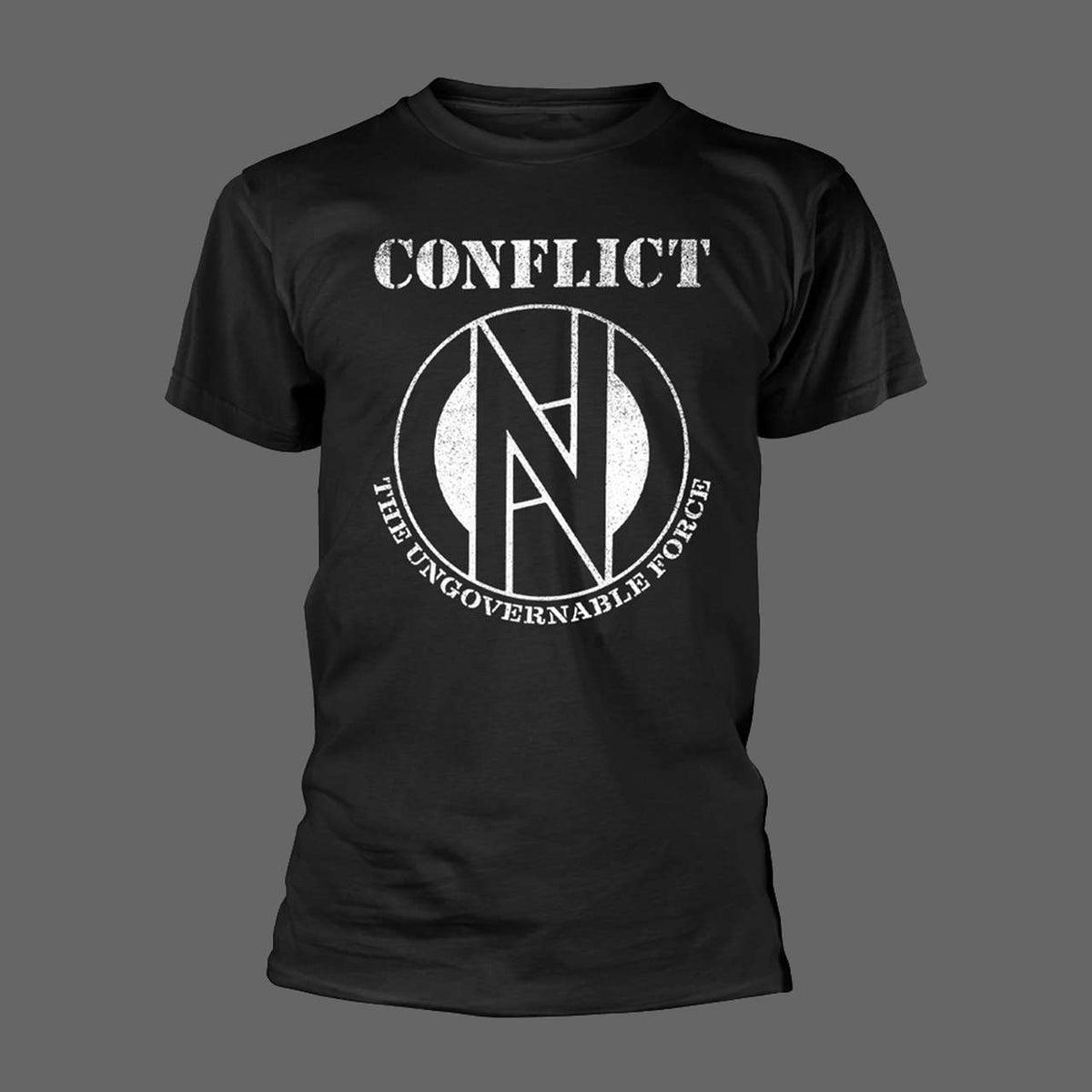 Conflict - White Logo / The Ungovernable Force (T-Shirt)