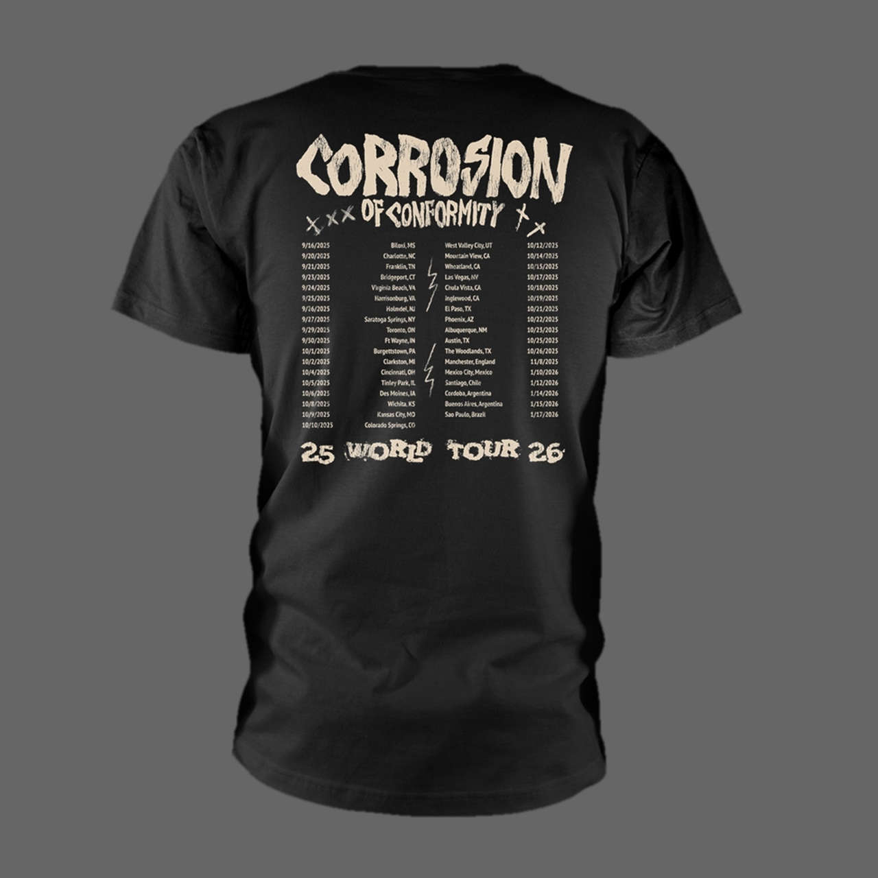 Corrosion of Conformity - Forever Amplified (World Tour 2025-2026) (T-Shirt)