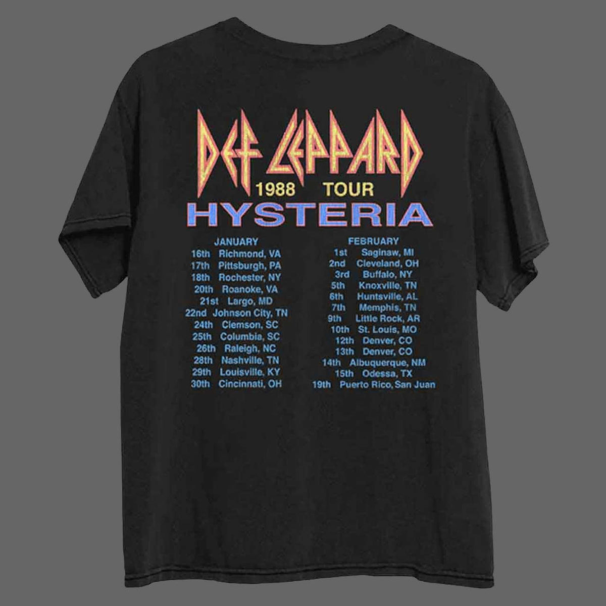 Def Leppard - Hysteria (1988 Tour) (T-Shirt)