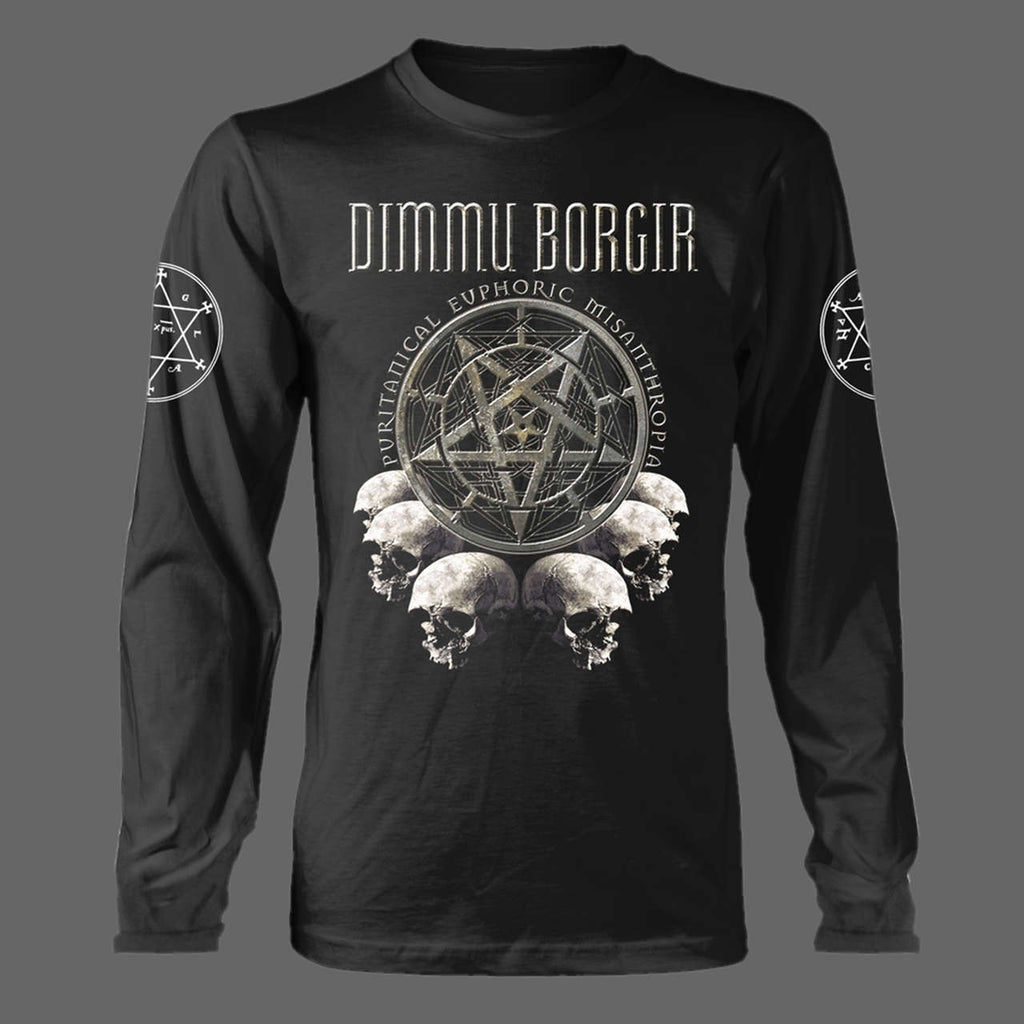 Dimmu Borgir - Puritanical Euphoric Misanthropia (Skulls) (Long Sleeve T-Shirt)