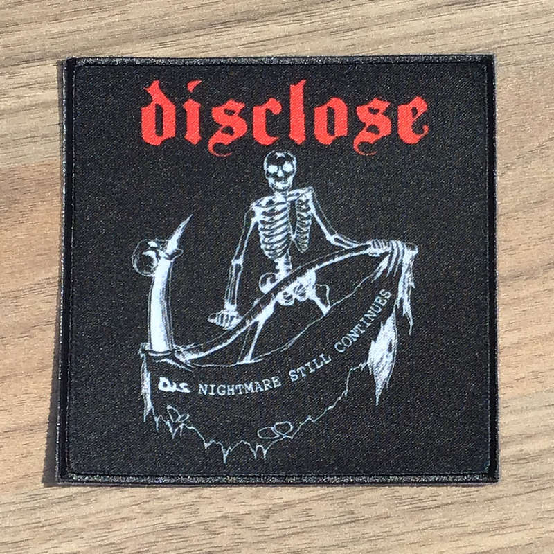 Disclose - Dis Nightmare Still Continues (Printed Patch) | Todestrieb