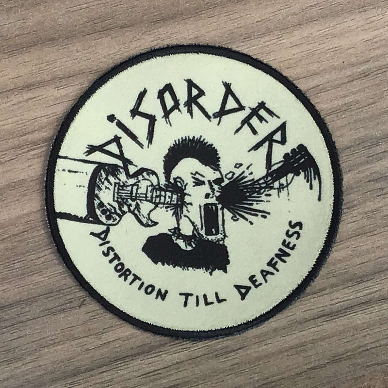 Disorder - Distortion Till Deafness (Circle) (Printed Patch)