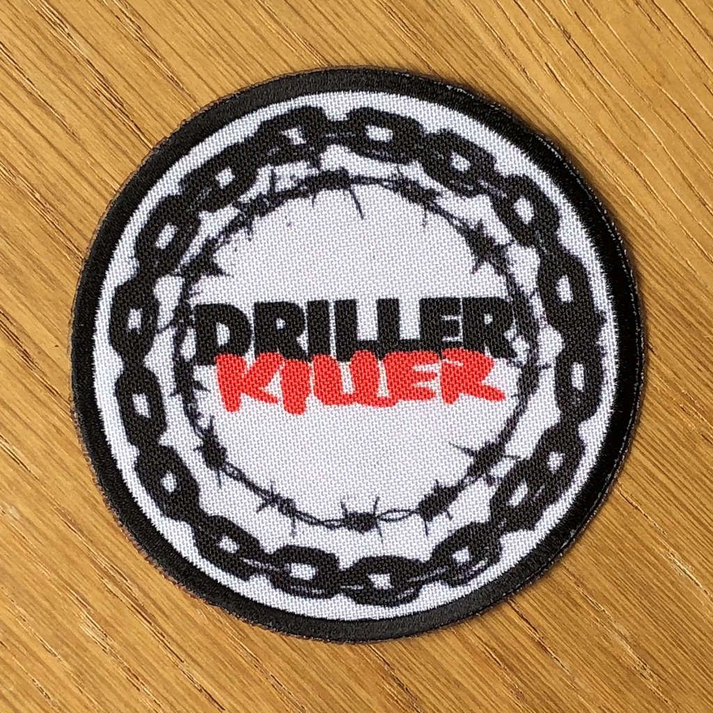 Driller Killer - Logo (Circle) (Printed Patch)