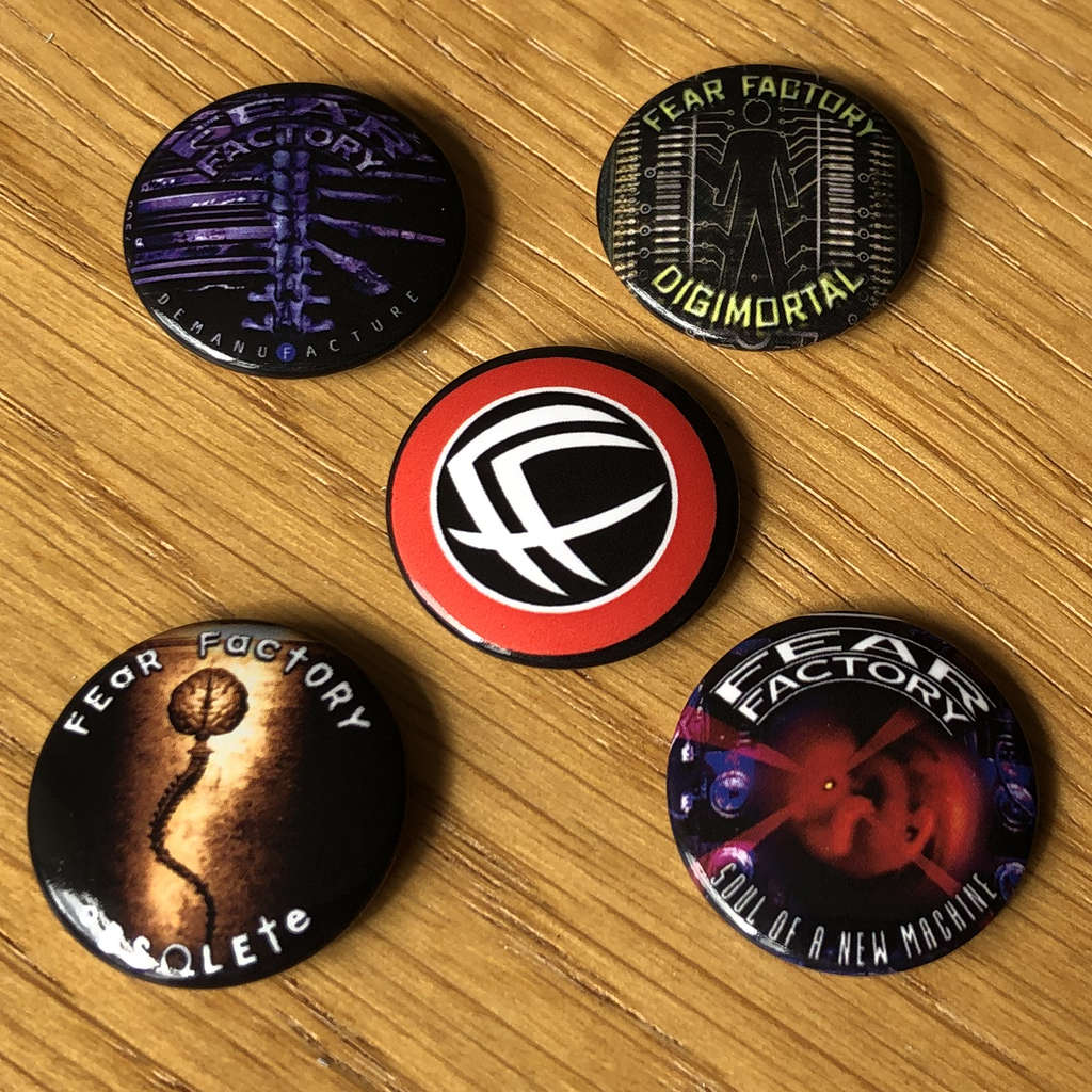 Fear Factory - Early Albums (Badge Pack)