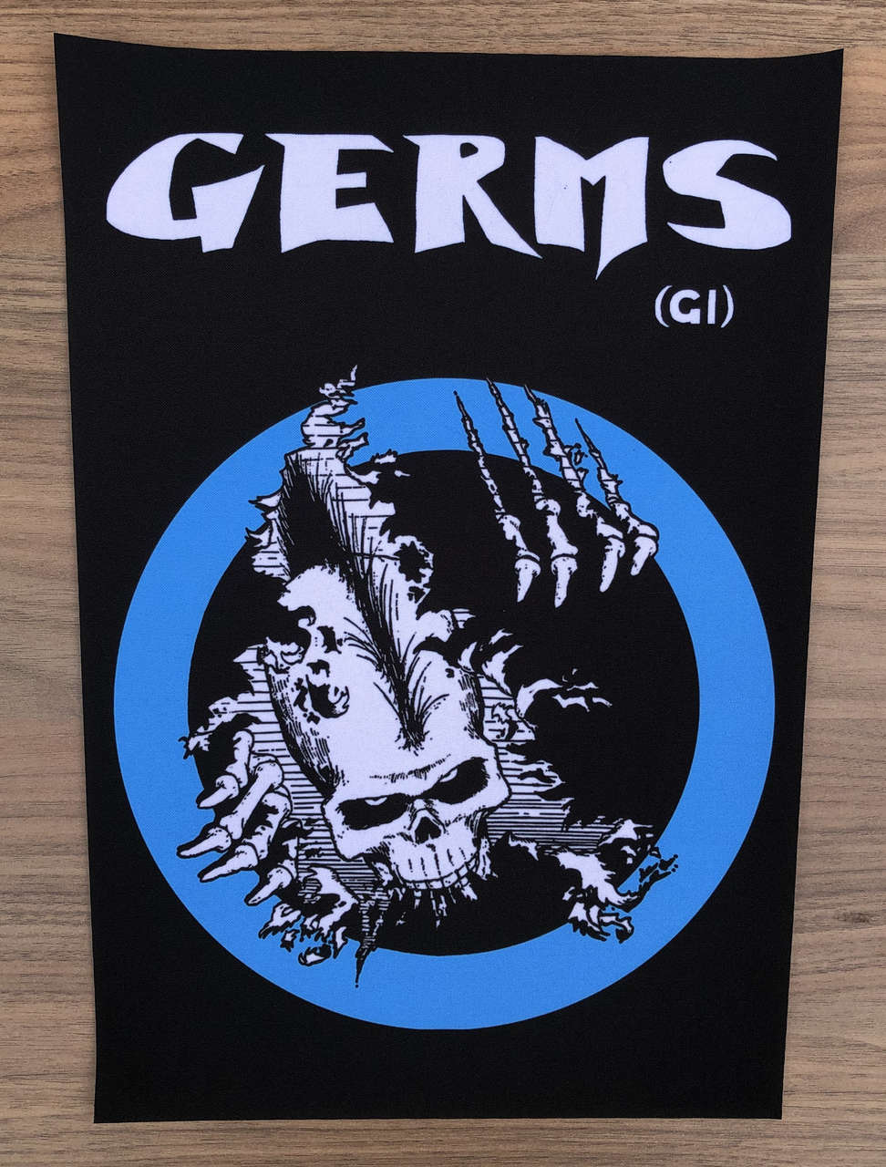 Germs - Logo & Skull (Backpatch)