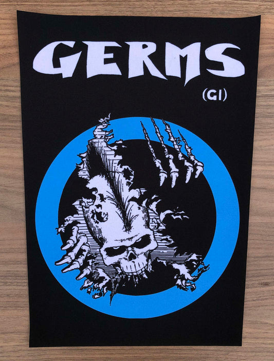 Germs - Logo & Skull (Backpatch)