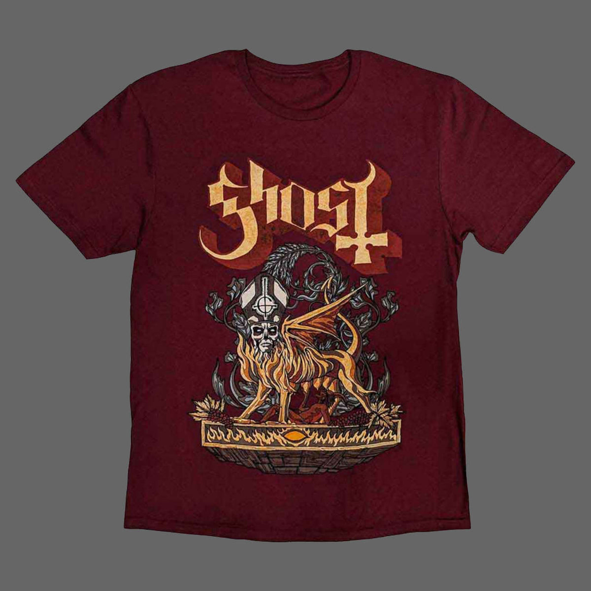 Ghost - Firemilk (Maroon) (T-Shirt)