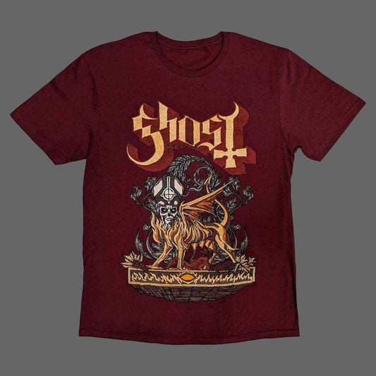 Ghost - Firemilk (Maroon) (T-Shirt)