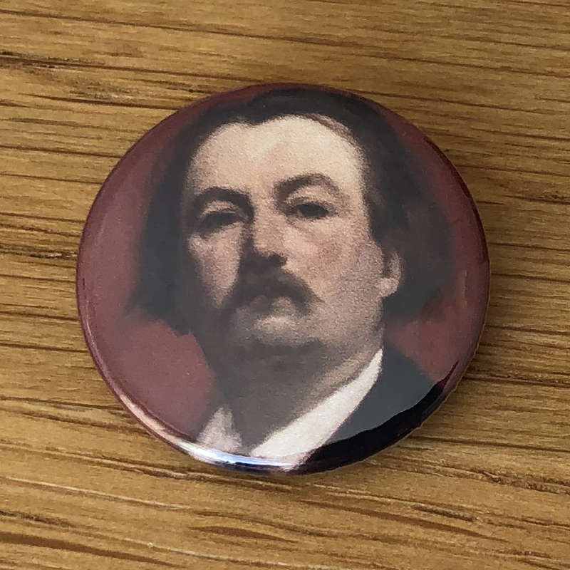 Gustave Dore 1877 Portrait (Badge)