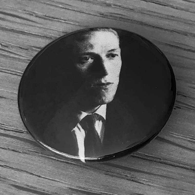 H. P. Lovecraft 1934 Portrait (Badge)