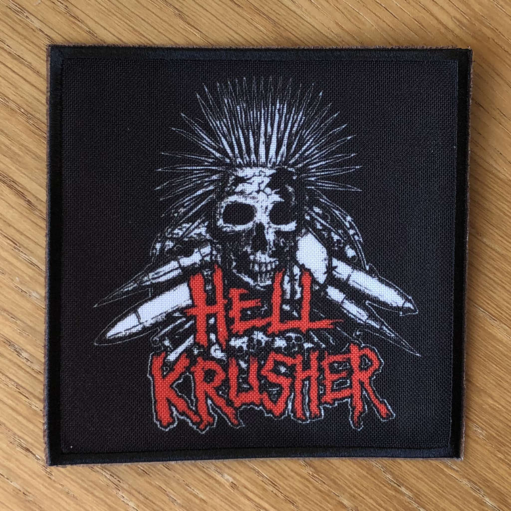 Hellkrusher - Red Logo & Skull (Printed Patch)