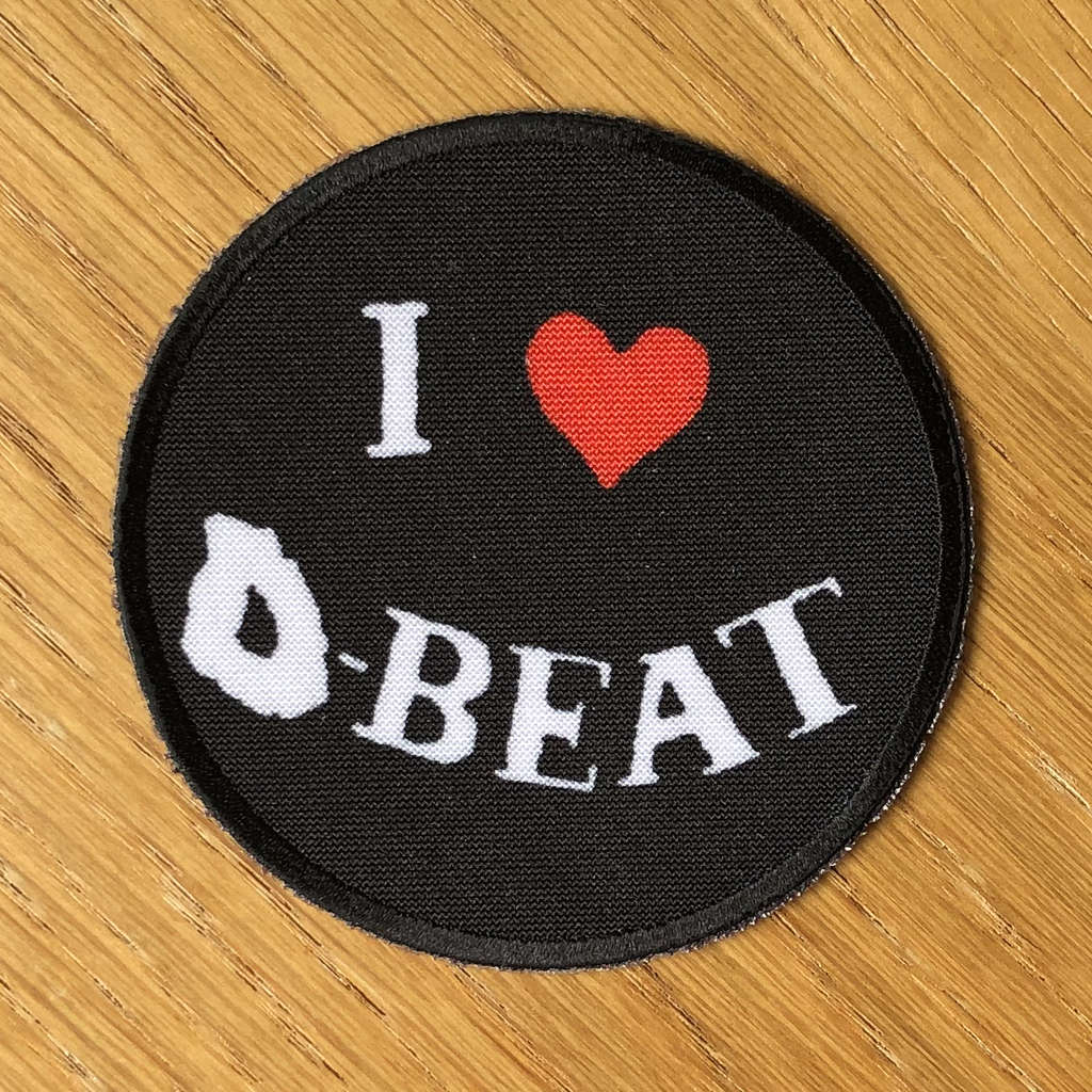 I Love D-Beat (Circle) (Printed Patch)