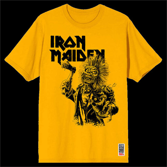 Iron Maiden - Eddie Axe (Yellow) (T-Shirt)