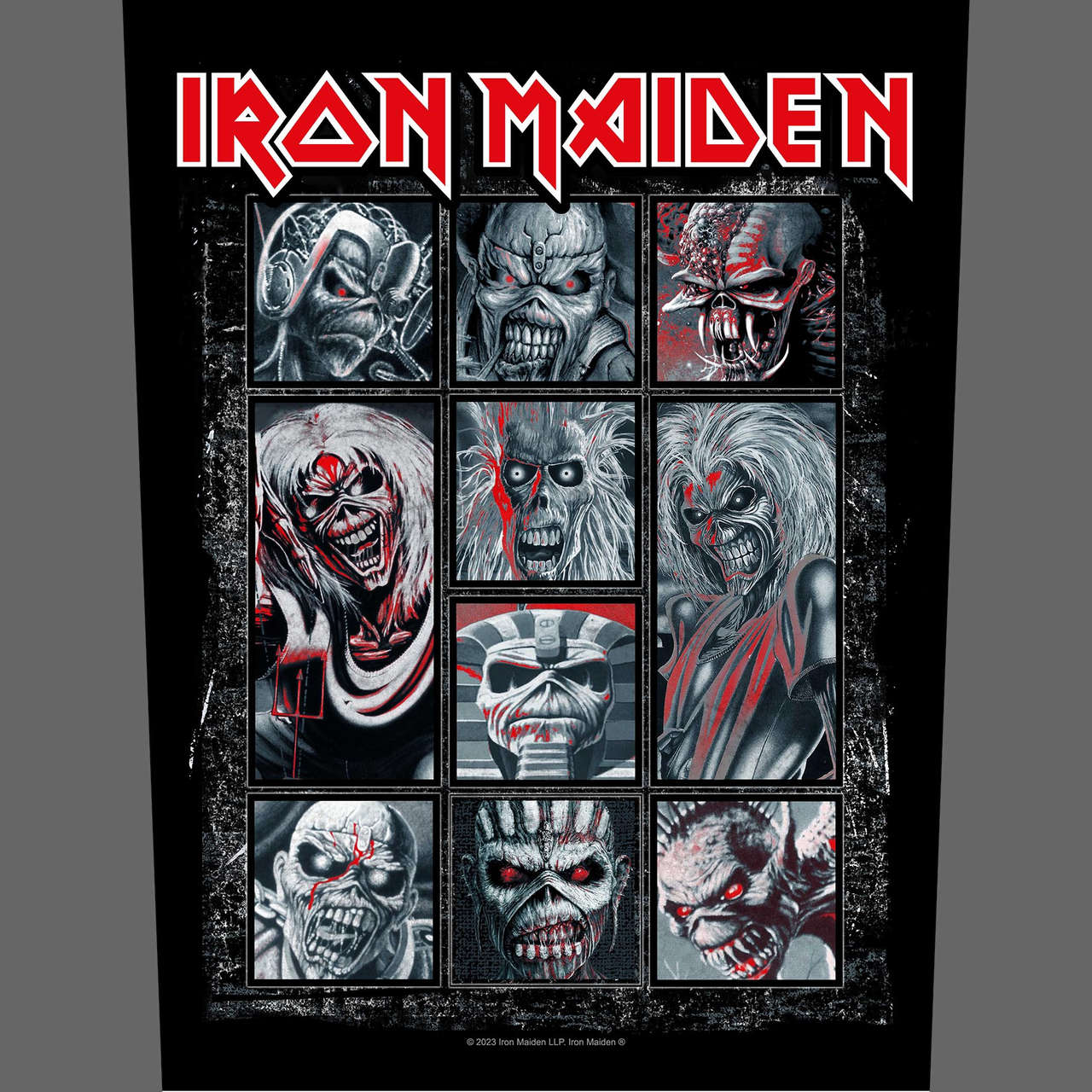 Iron Maiden - Eddie Faces (Backpatch)