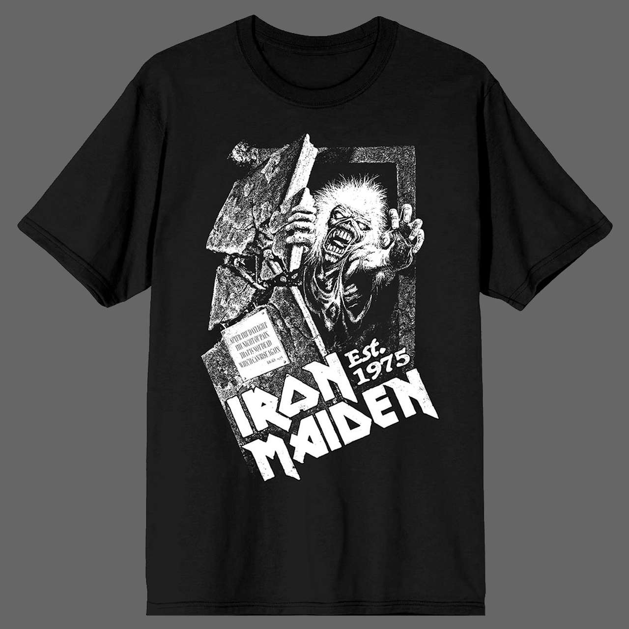 Iron Maiden - No Prayer for the Dying (Black & White) (T-Shirt)