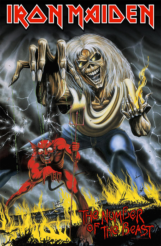 Iron Maiden - The Number of the Beast (Textile Poster)