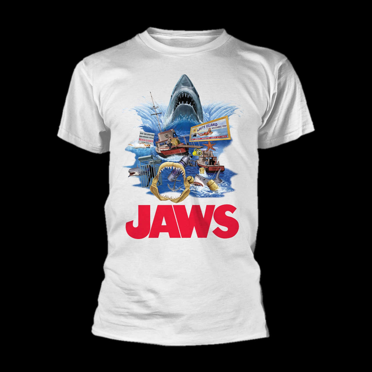 Jaws (1975) (Retro) (T-Shirt)