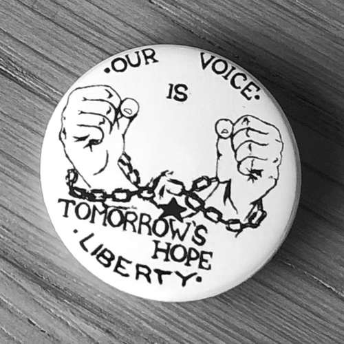 Liberty - Our Voice is Tomorrow's Hope (Chains) (Badge)