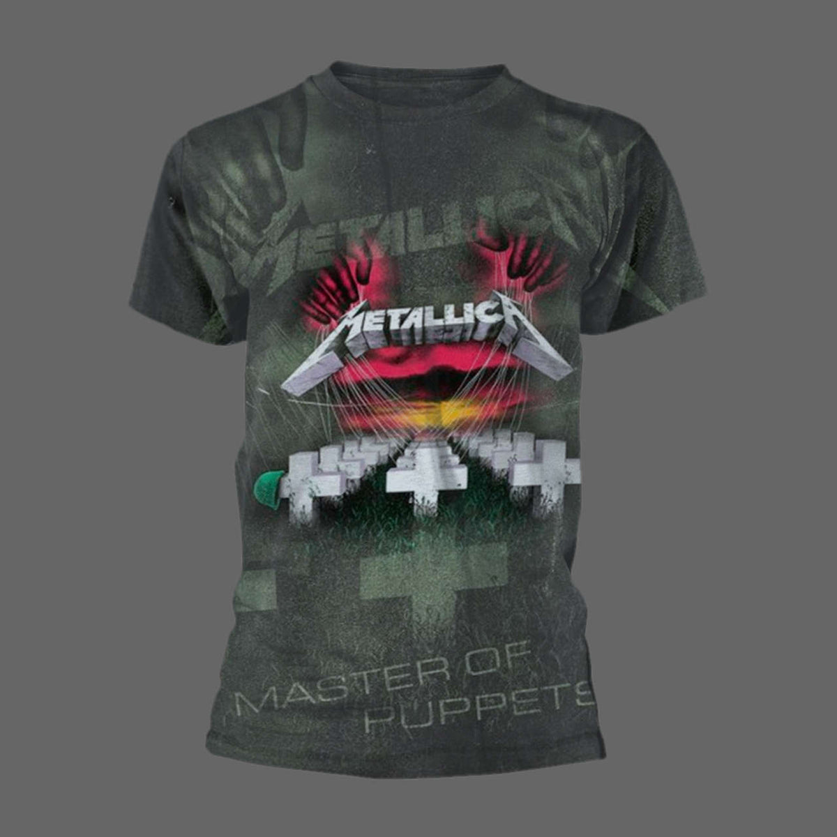 Metallica - Master of Puppets (All Over) (Grey) (T-Shirt)
