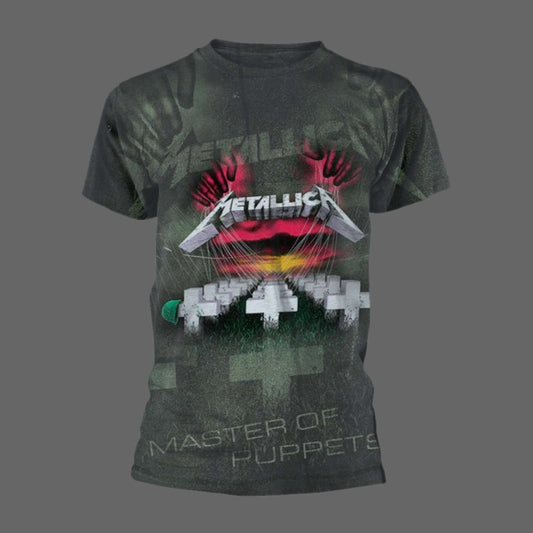 Metallica - Master of Puppets (All Over) (Grey) (T-Shirt)