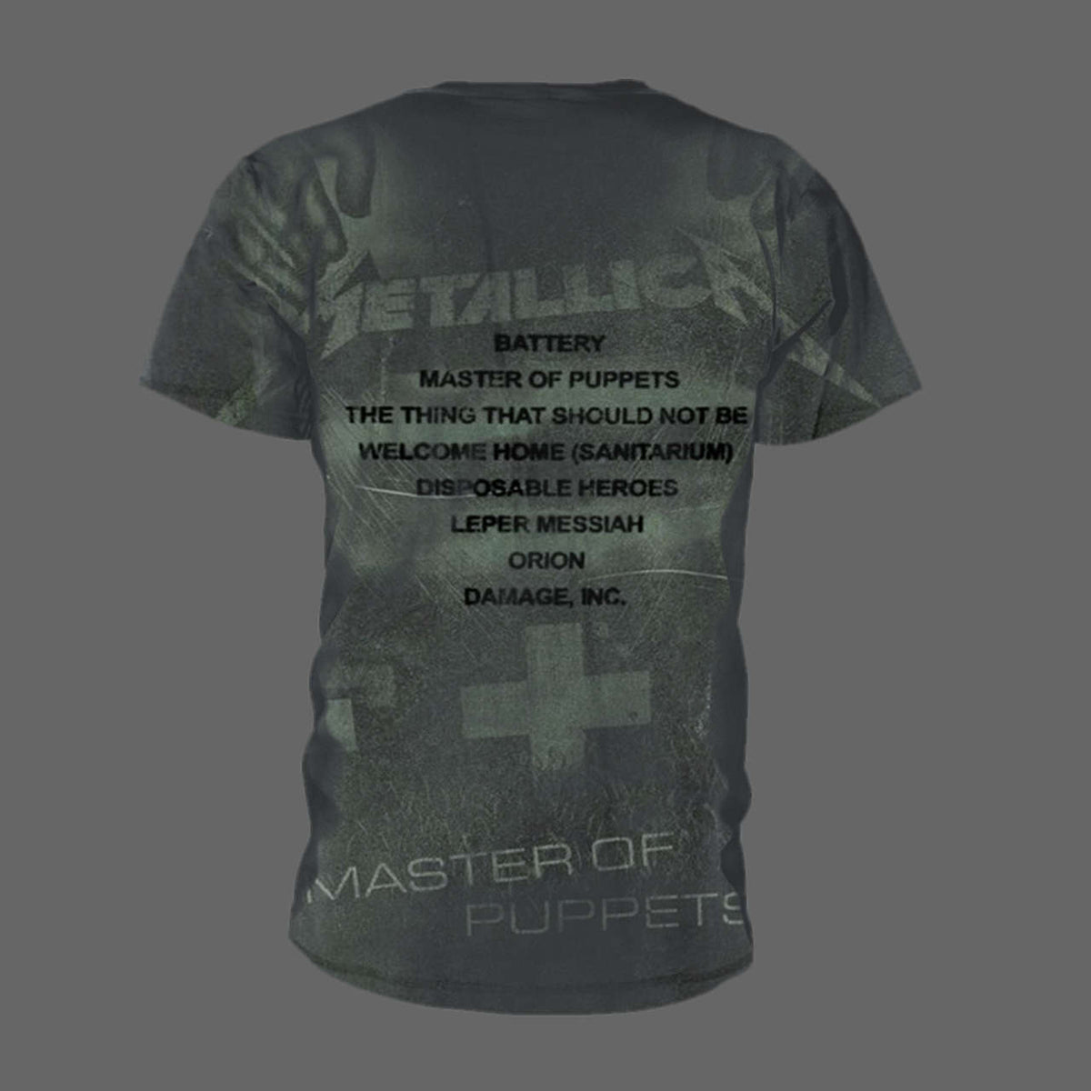 Metallica - Master of Puppets (All Over) (Grey) (T-Shirt)