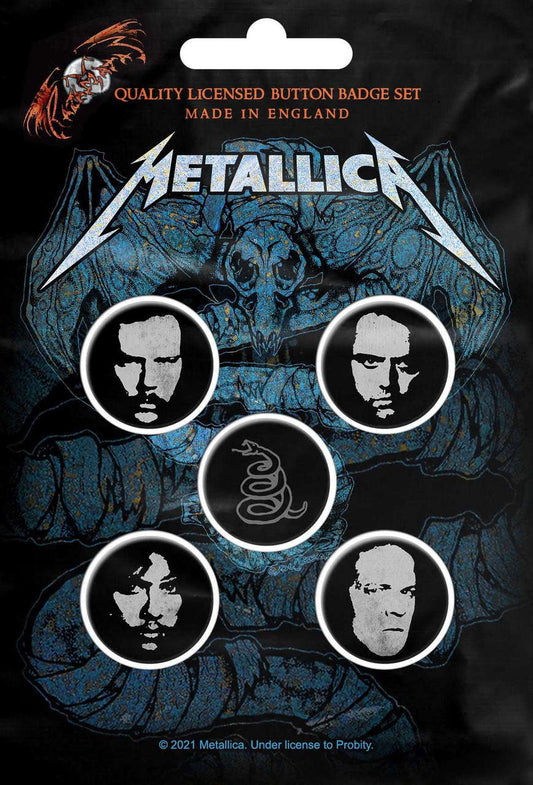 Metallica - Metallica (The Black Album) (Faces) (Badge Pack)