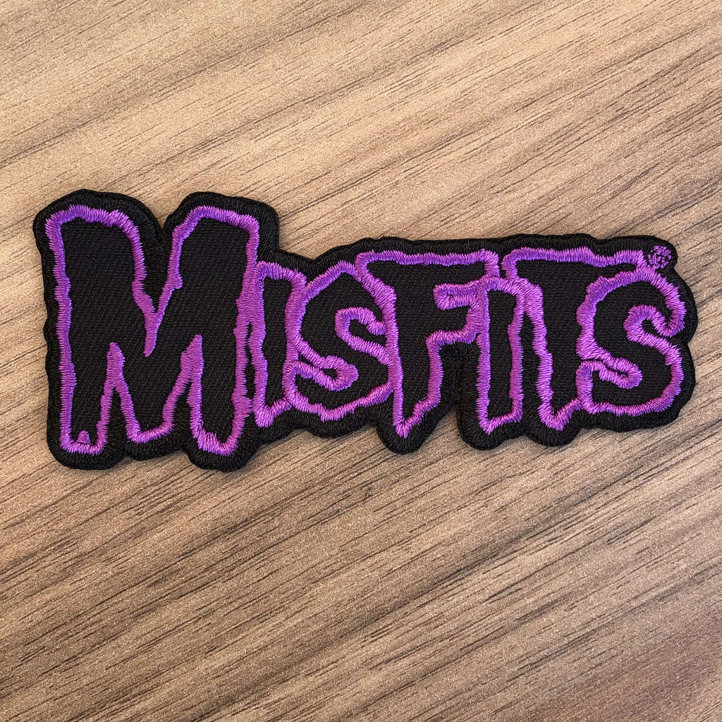 Misfits - Purple Logo (Cutout) (Embroidered Patch)