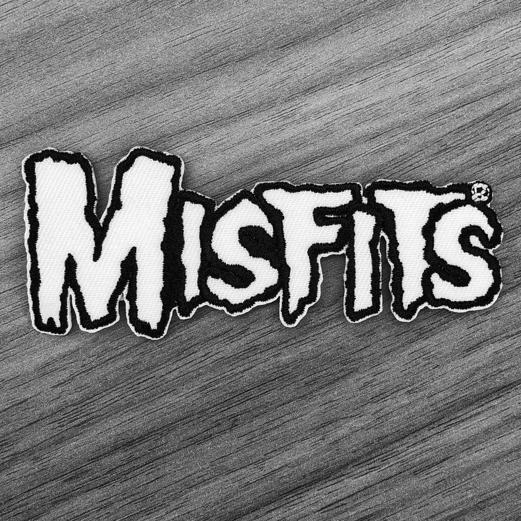 Misfits - White Logo (Cutout) (Embroidered Patch)