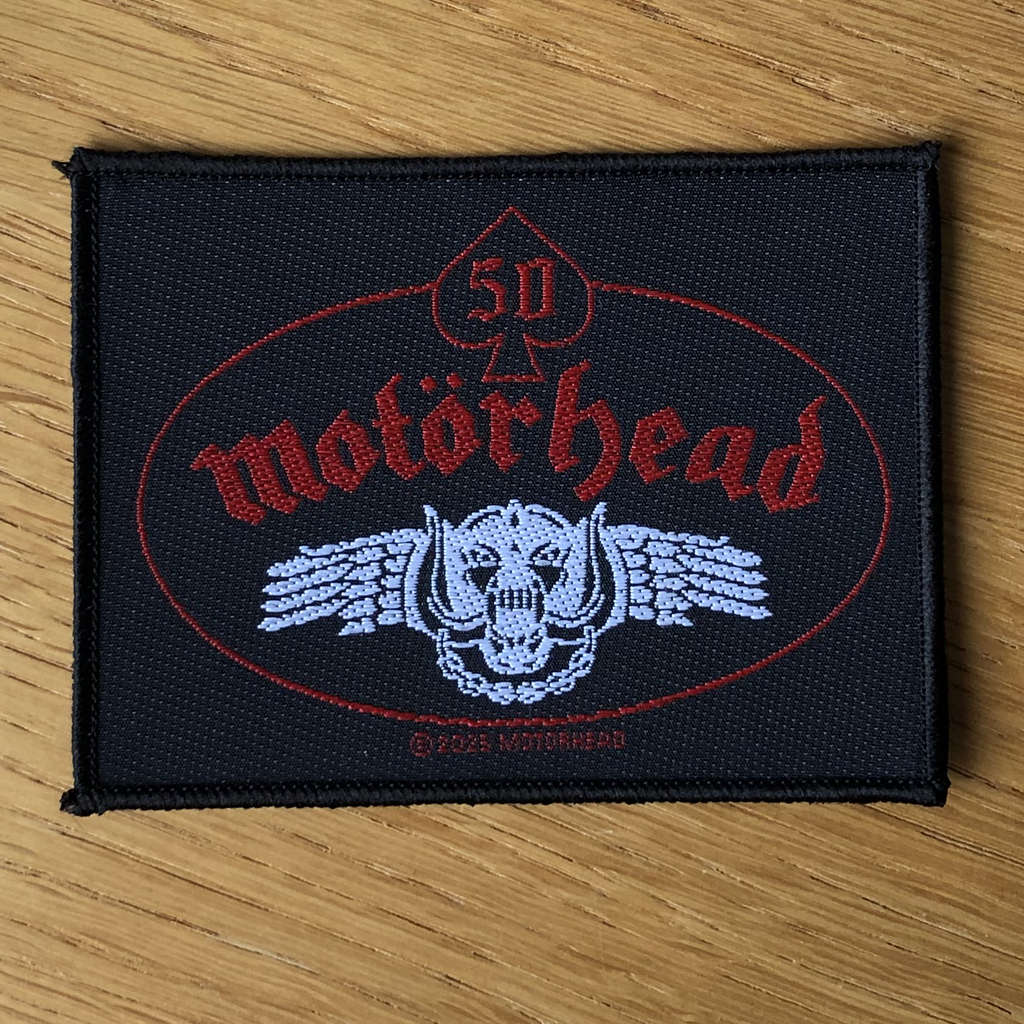 Motorhead - 50 (Snaggletooth Wings) (Woven Patch)