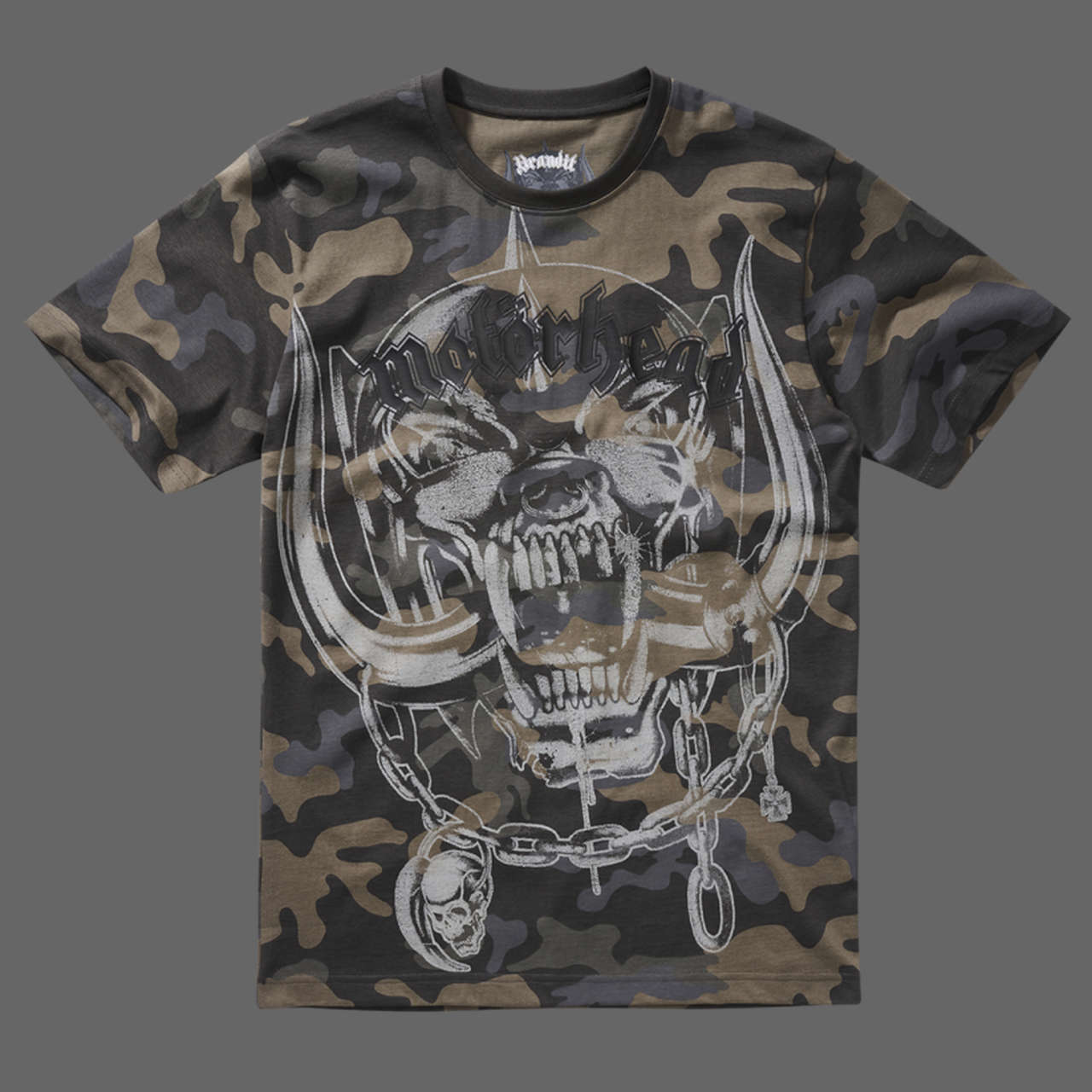 Motorhead - Logo & Snaggletooth (Camo) (T-Shirt)