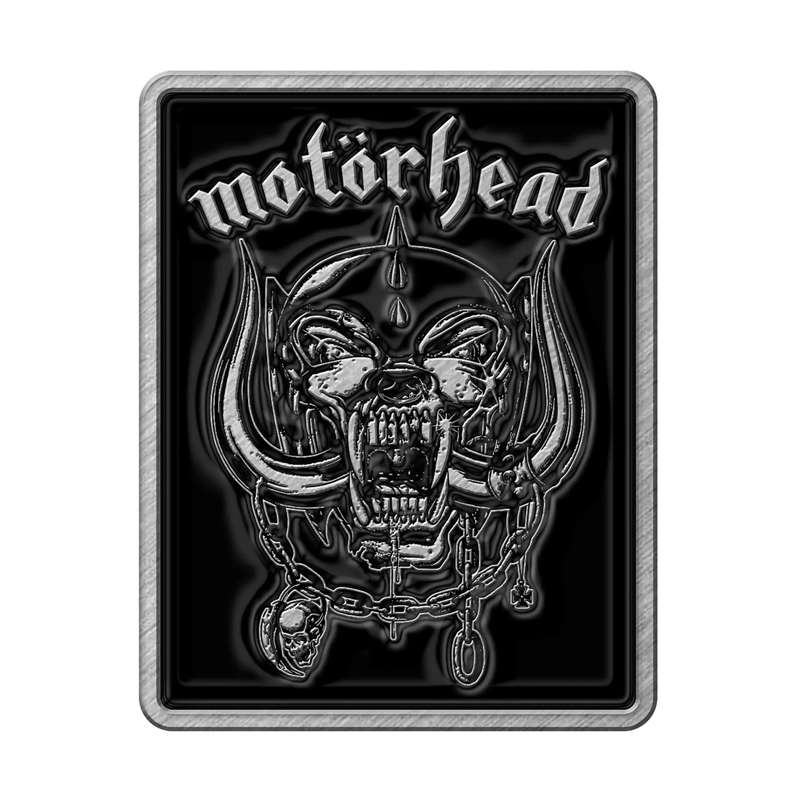 Motorhead - Logo & Snaggletooth (Rectangle) (Metal Pin)