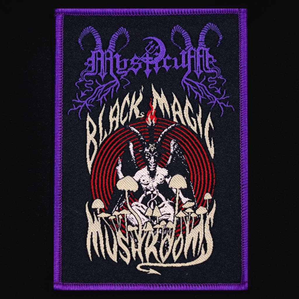 Mysticum - Black Magic Mushrooms (Woven Patch)